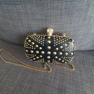 Studded Skull Clutch